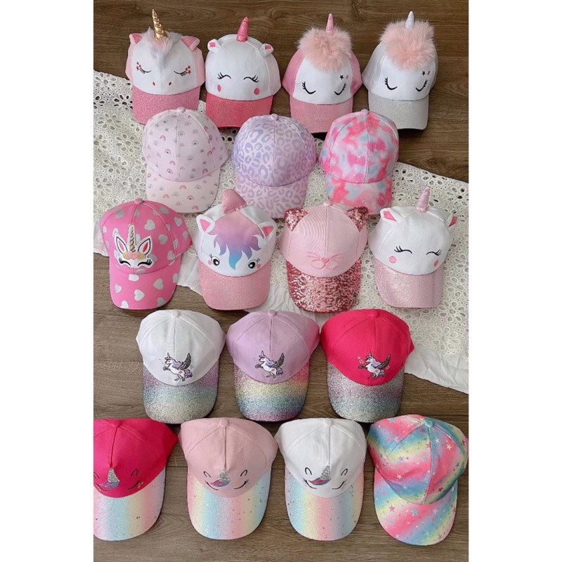 Nón mũ lưỡi trai cho bé gái 3-10 tuổi