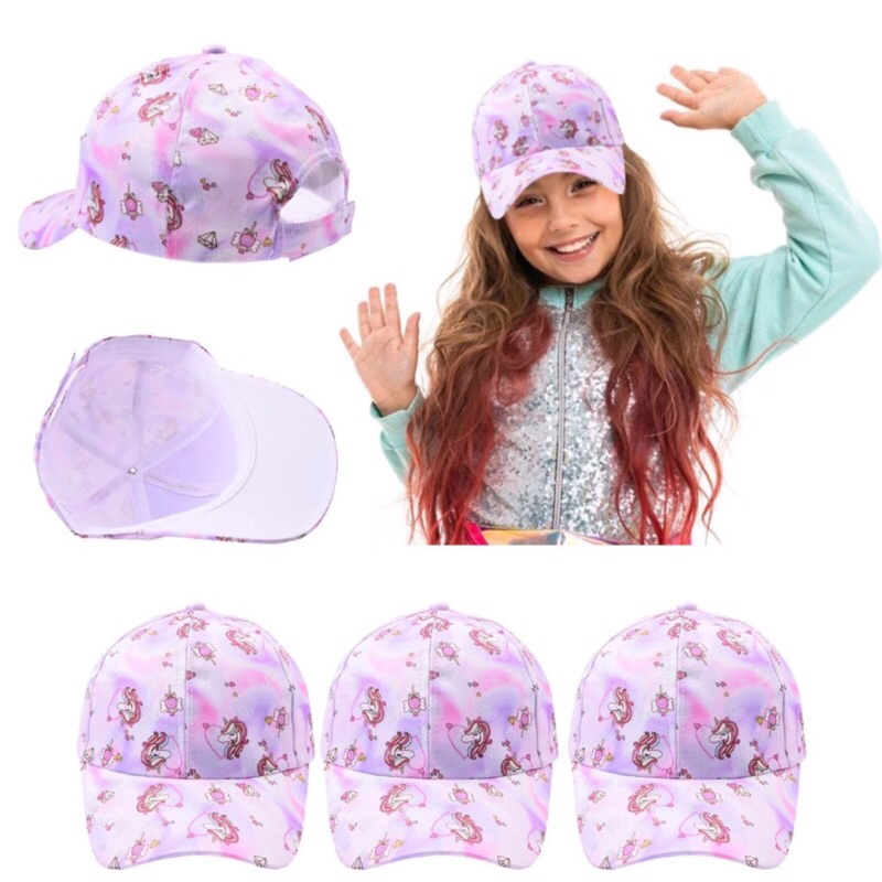 Nón mũ lưỡi trai cho bé gái 3-10 tuổi