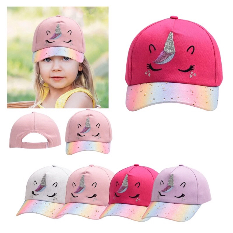 Nón mũ lưỡi trai cho bé gái 3-10 tuổi