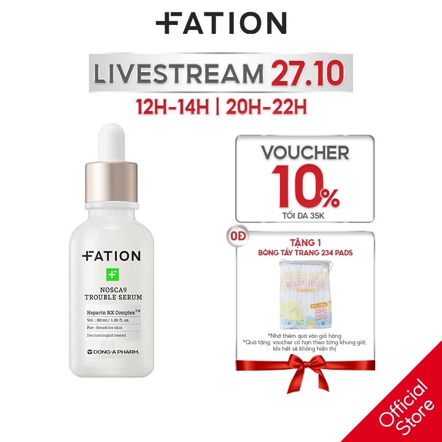 Tinh Chất Làm Dịu Da Fation Nosca9 Trouble Serum