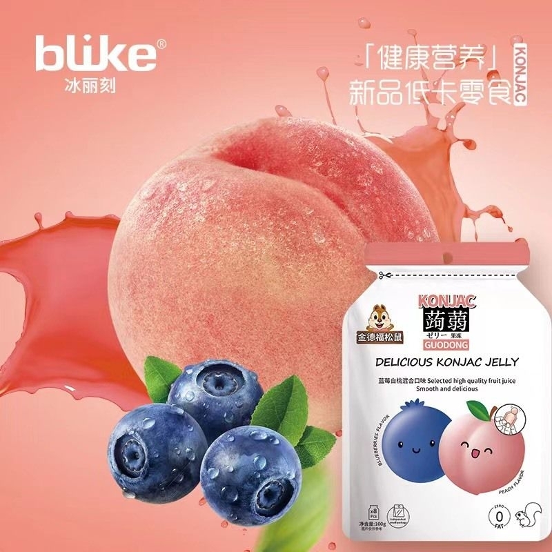 Thạch Trái Cây Konjac Blike Mix Vị 100g