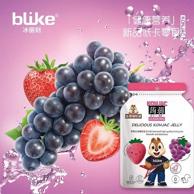 Thạch Trái Cây Konjac Blike Mix Vị 100g