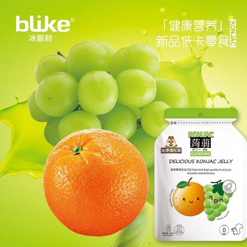 Thạch Trái Cây Konjac Blike Mix Vị 100g