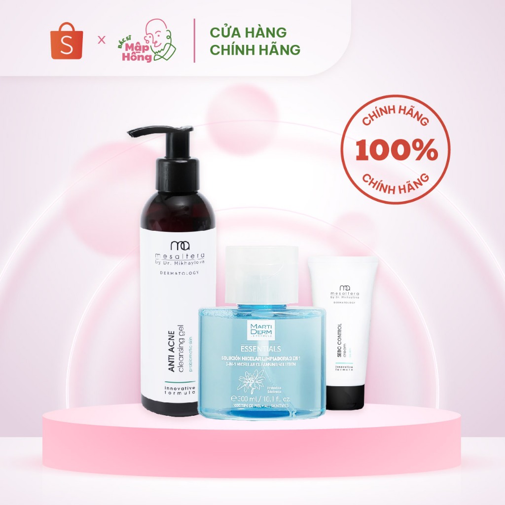 COMBO 3 SẢN PHẨM Giúp Giảm Dầu Kiềm Mụn
