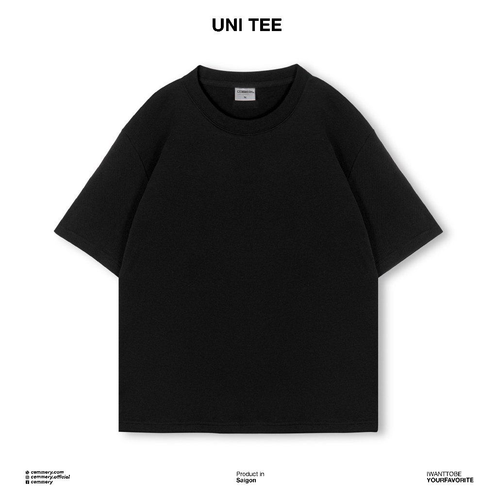 Áo Thun LocalBrand Cemmery định lượng 330GSM UNI TEE 5 Màu, áo thun unisex nam nữ cotton