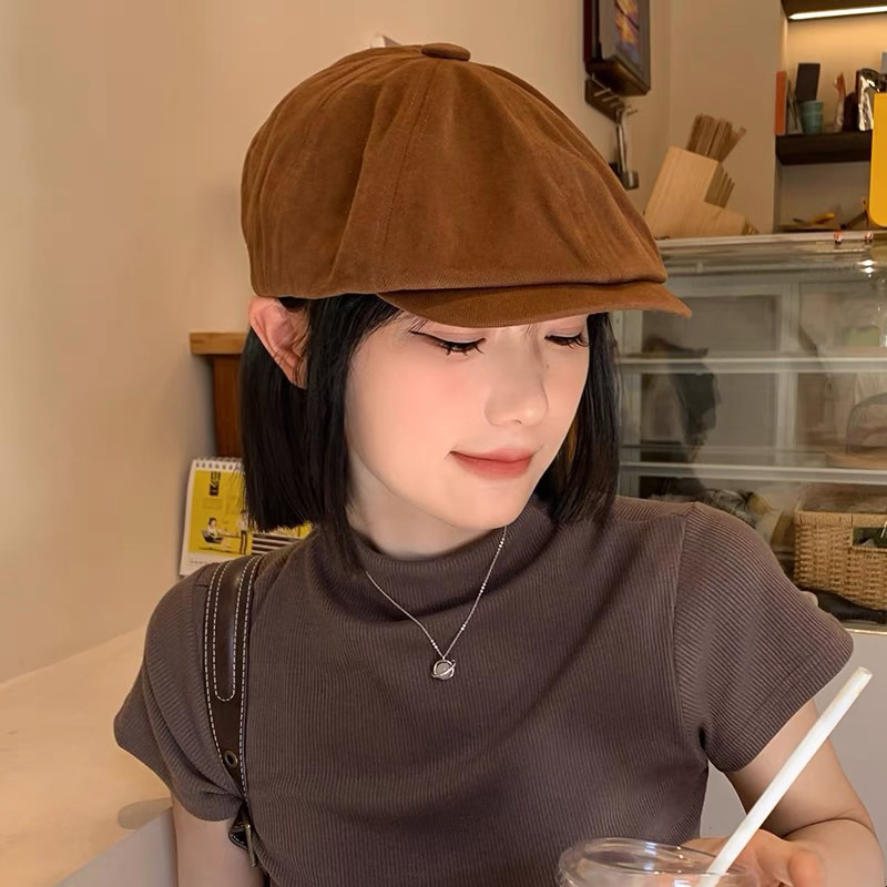 Mũ beret nữ ,mũ mỏ vịt nồi nữ