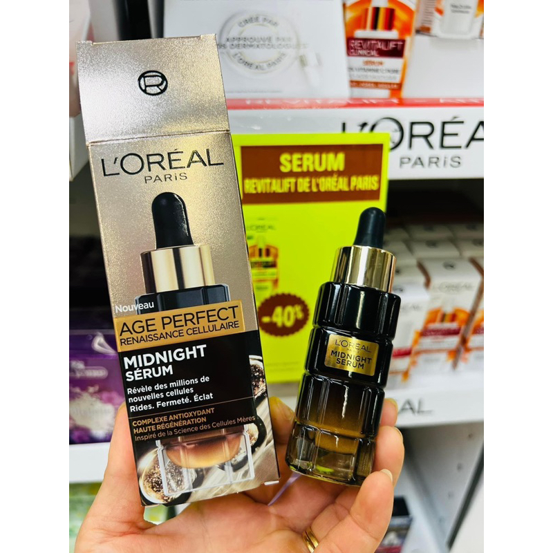 Serum ban đêm giúp nâng cơ, trắng da. Hàng mua tại Pháp