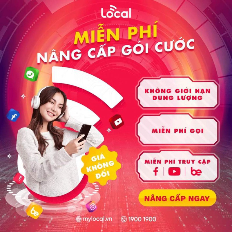 Sim Local Mobi A500 xài 1 năm - 3 Gb/ngày tốc độ cao - DATA không giới hạn