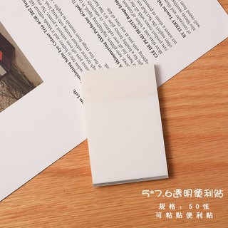 Giấy note trong suốt kích thước 5*7.6cm