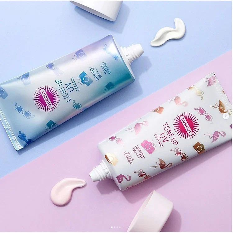 Kem Chống Nắng Kose Suncut Nâng Tông Chống Nước Sáng Da UV Essence Nhật Bản Tuýp 80g