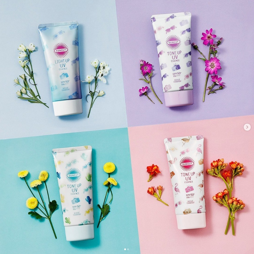 Kem Chống Nắng Kose Suncut Nâng Tông Chống Nước Sáng Da UV Essence Nhật Bản Tuýp 80g