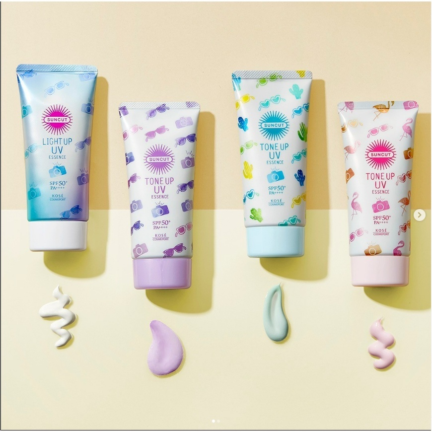 Kem Chống Nắng Kose Suncut Nâng Tông Chống Nước Sáng Da UV Essence Nhật Bản Tuýp 80g