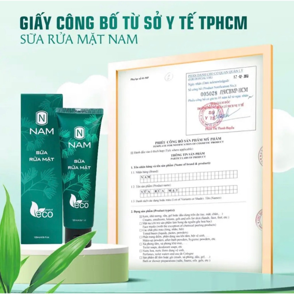 Combo Sạch Mụn Hết Thâm NAM Gồm Sữa Rửa Mặt 120ml Và Gel Mụn 15ml - Chính Hãng