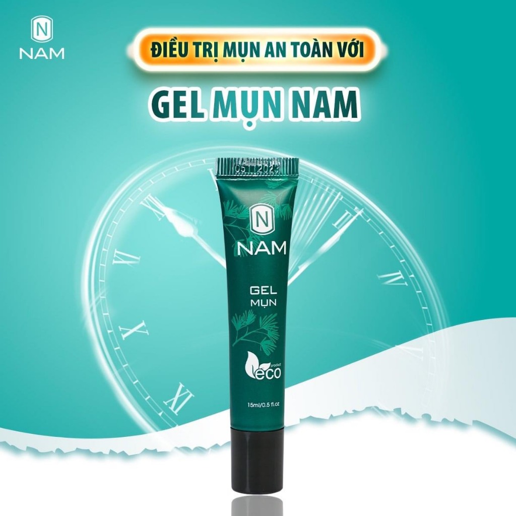 Combo Sạch Mụn Hết Thâm NAM Gồm Sữa Rửa Mặt 120ml Và Gel Mụn 15ml - Chính Hãng