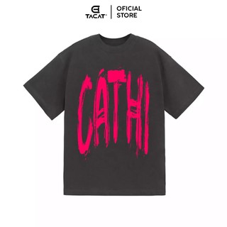 Áo thun-X4- TACAT HI chữ đỏ, 100% cotton co giãn 2 chiều Local Brand