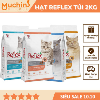 Hạt Cho Mèo Reflex Túi 2kg Vị Gà Và Gạo - Thức Ăn Cho Mèo Con Và Mèo Lớn Thổ Nhĩ Kỳ - Muchinshop
