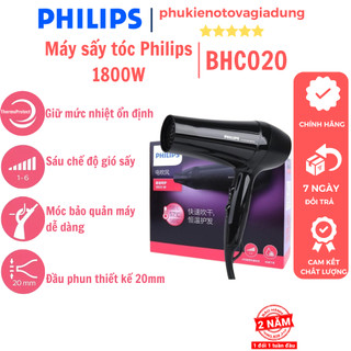 Máy sấy tóc philips bhc020 công suất 1800w - bh 24 tháng