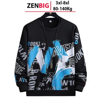  Áo nỉ sweater thu đông bigsize nam ZENBIG dành cho người mập béo size lớn từ 3xl - 8xl  80-140kg  