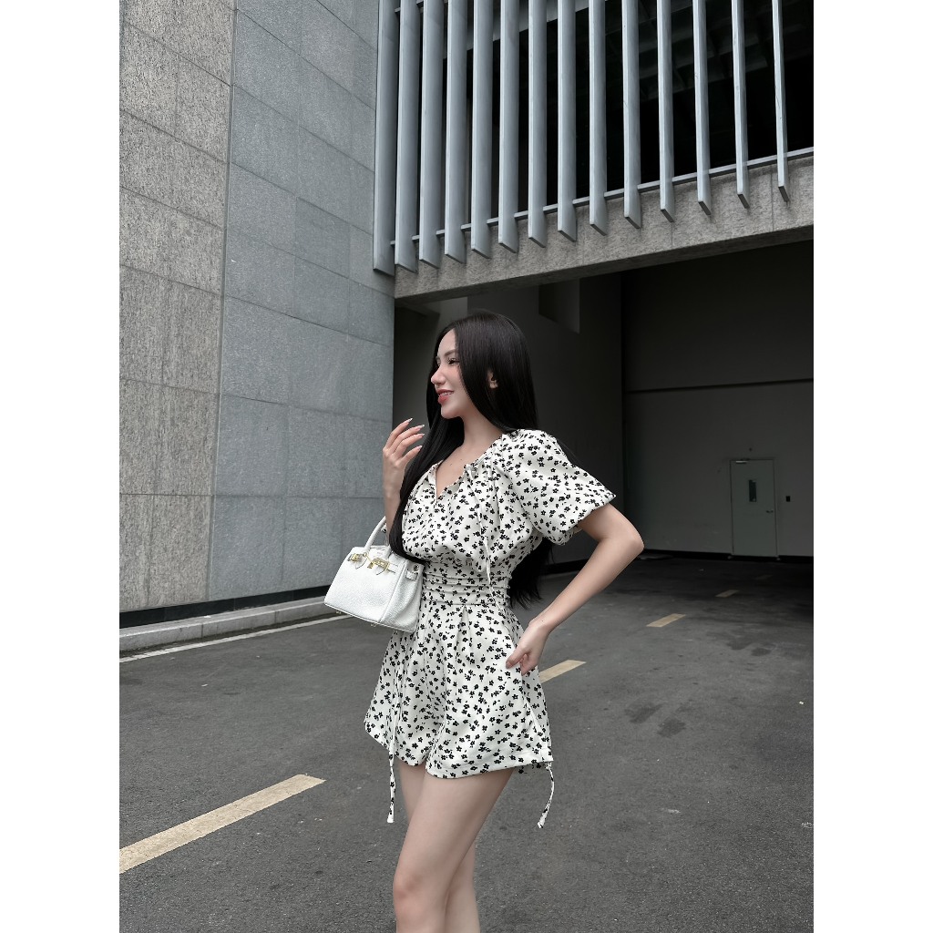 Jumpsuit Xếp Ly Eo - 3524