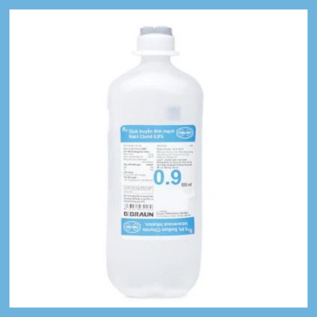 Nước Muối truyền cắm implant hoặc TPT răng khôn chai 500ml