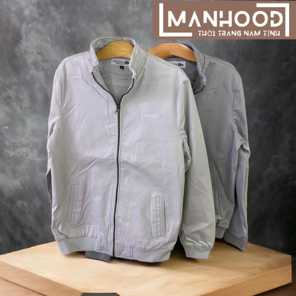 Áo khoác kaki cao cấp nam, áo kaki nam nữ trơn màu xám nhạt, xám đậm, đen form đẹp AKK003636