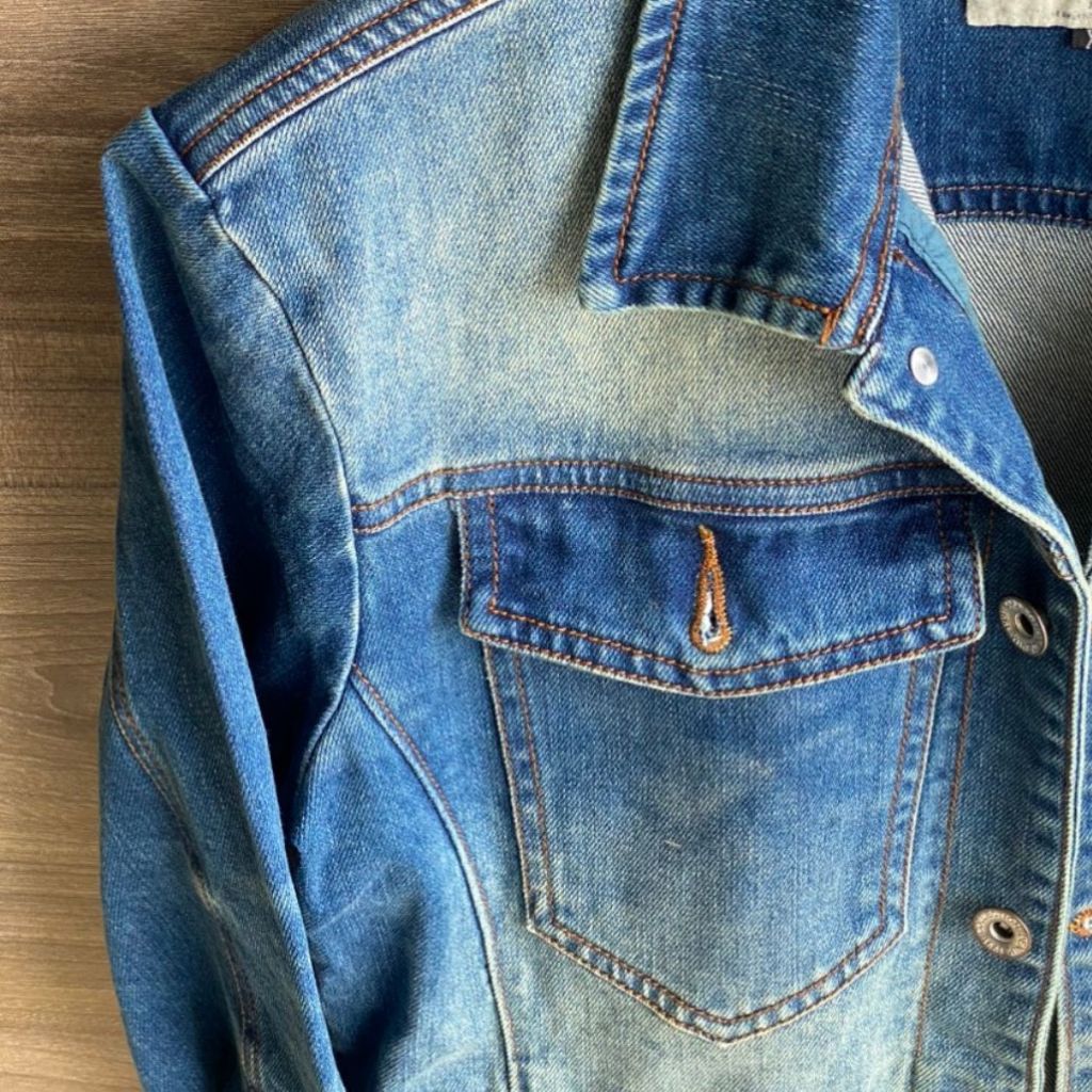 Áo khoác jean nam, áo jean denim trơn AKJ003637