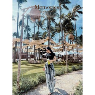 SÉT BỘ THUN GÂN QUẦN SỌC MANGO