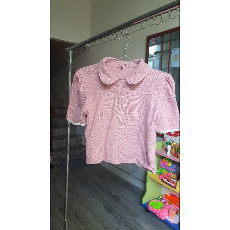 Áo sơ mi quảng châu hồng thanh lý