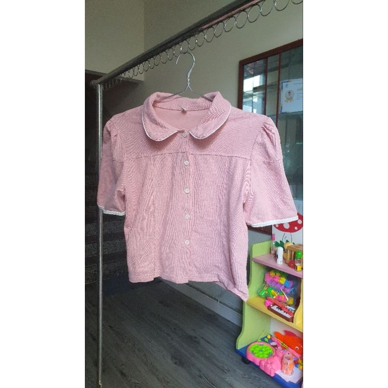 Áo sơ mi quảng châu hồng thanh lý