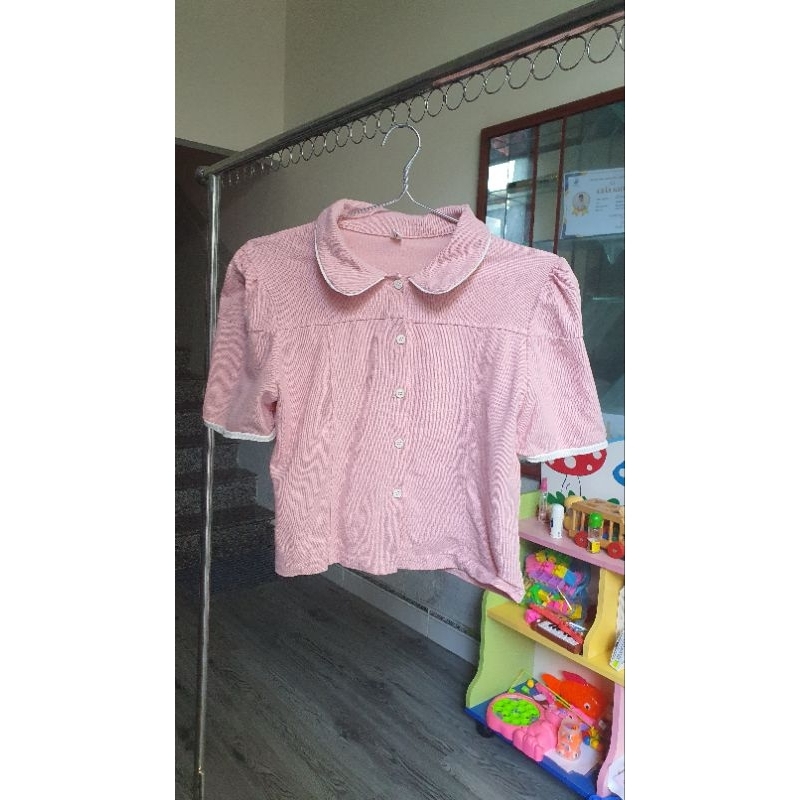 Áo sơ mi quảng châu hồng thanh lý