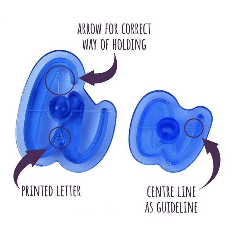 Bộ 26 khuôn nhấn chữ, số 3.5cm