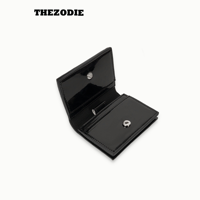 Ví nam nữ màu đen bóng  TD có thể đeo chéo