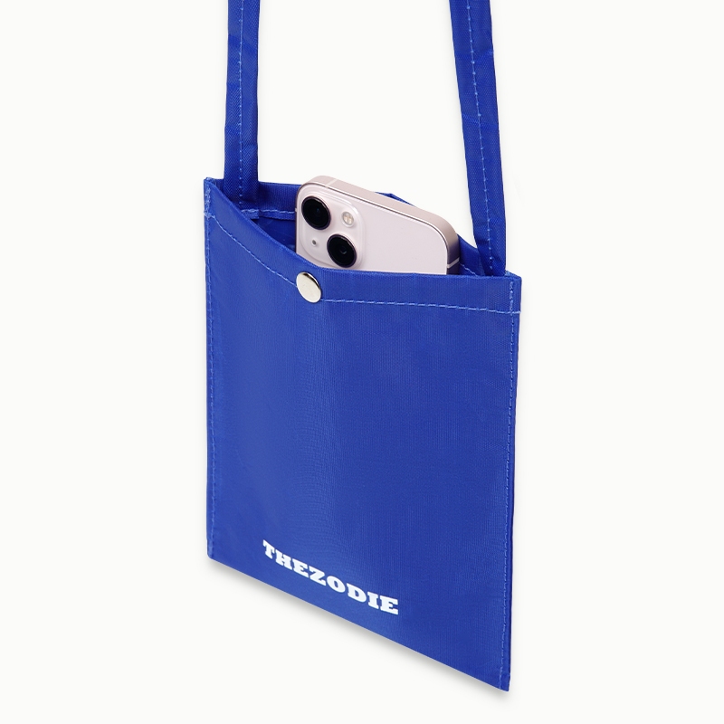 Túi đeo chéo chất vải Poly màu xanh