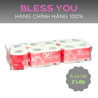 HOẢ TỐC COMBO 10 CUỘN GIẤY VỆ SINH CUỘN BLESS YOU À LA VIE CHÍNH HÃNG -