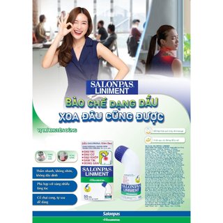 Dầu bôi lăn Salonpas Liniment chai 50ml