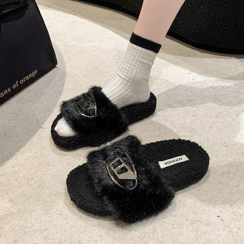 Dép Lông Khuy Bạc Hot Hàng Qc Fullbox