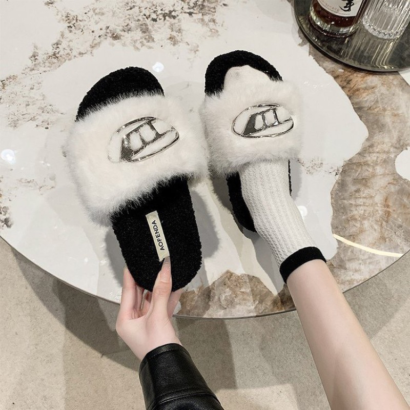 Dép Lông Khuy Bạc Hot Hàng Qc Fullbox