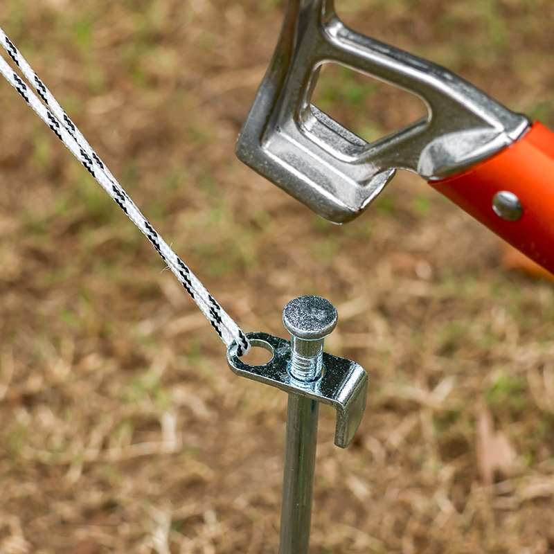 Đinh cắm trại loại 30cm, đinh camping bằng thép phi 9mm chuyên dụng cho địa hình đất, đá, sỏi