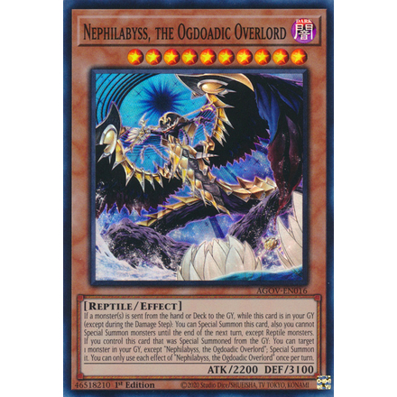 Nephilabyss, the Ogdoadic Overlord - AGOV-EN016 - Super Rare 1st Edition