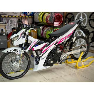 Tem chế satria f150 trắng hồng xe trắng !