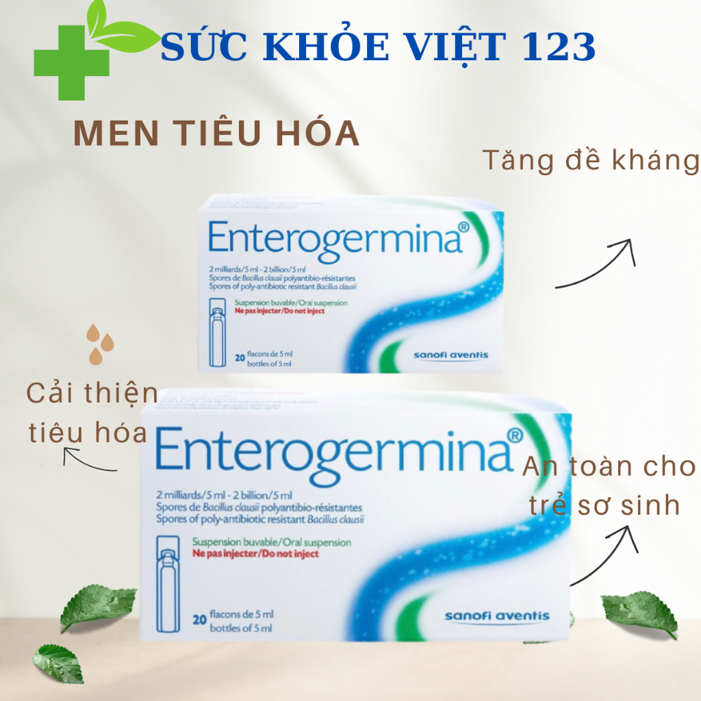 Men Vi Sinh Enterogermina Hỗ Trợ Rối Loạn Tiêu Hóa (Hộp 20 ống)