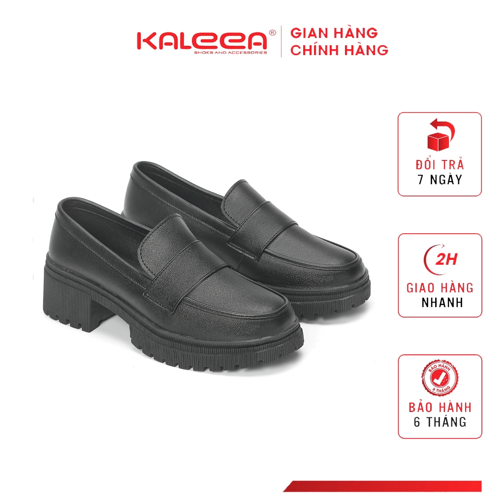 Giày Oxford Nữ Đế Cao 5p Chất Da Thật Đi Êm chân KALEEA - MO625