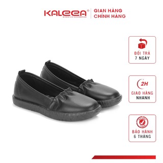 Kaleea - Giày Bệt Nữ Mũi Tròn Đế Cao 3p Chất Da Mềm Đi Êm Chân - MO424