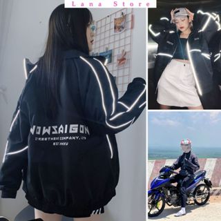 Áo Khoác Dù NowSaiGon Có Phản Quang Form Unisex Nam Nữ Áo Dù 2 Lớp