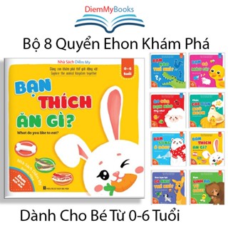Sách Thiếu Nhi- Bộ 8 Quyển Ehon Cùng Con Khám Phá Thế Giới Động Vật ( Song Ngữ Anh Việt) Dành Cho Bé Từ 0-6 Tuổi
