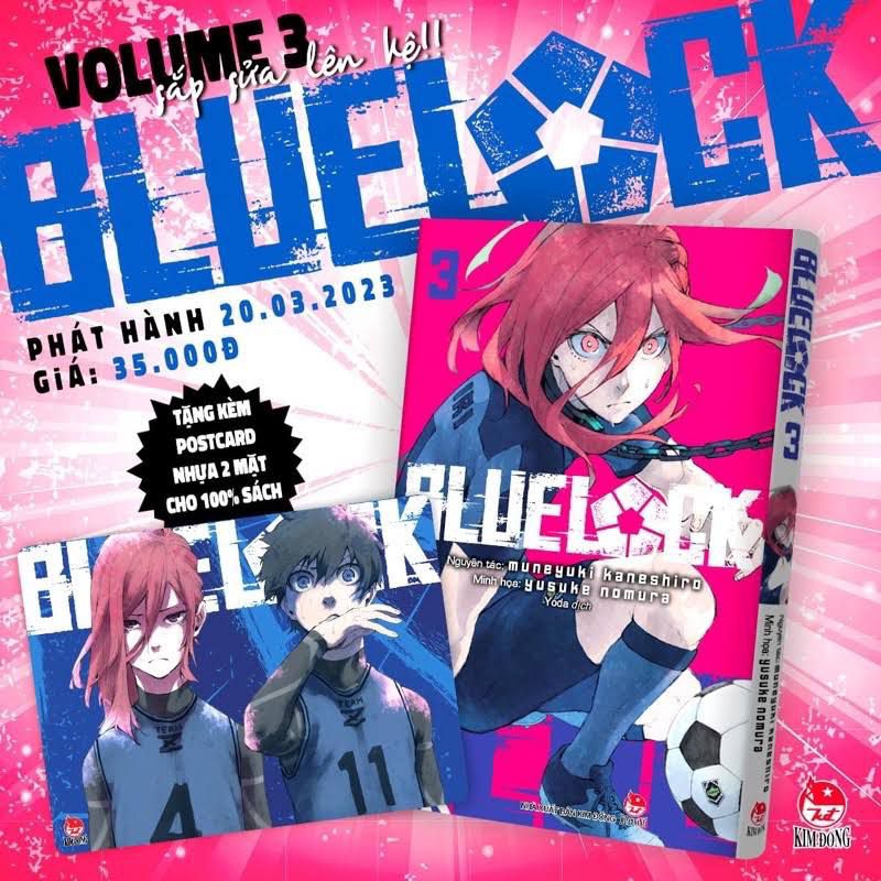 Sổ Combo Bluelock - Blue lock 1,2,3 kèm poster