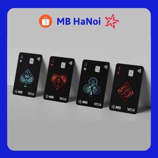 Thẻ mbbank át bích, át rô, át cơ, át tép