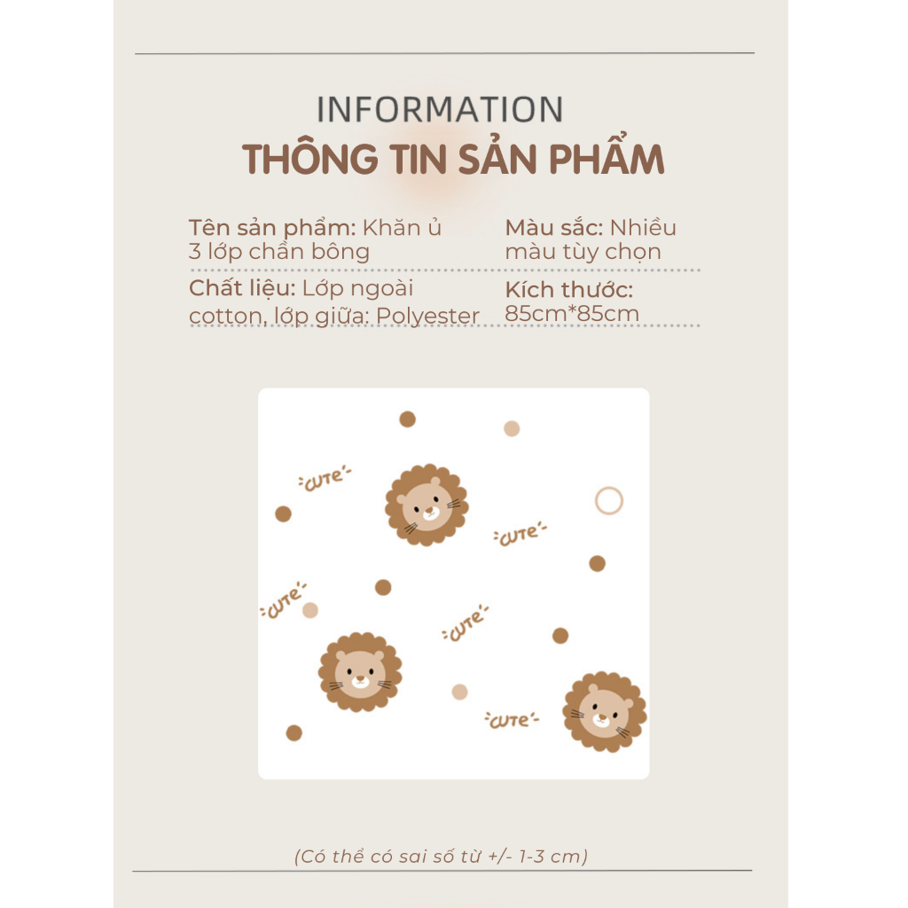 Khăn quấn cho bé sơ sinh Babyshark 3 lớp chần bông phong cách Hàn Quốc mềm mại, giúp bé ngủ ngon thu đông 85x85cm