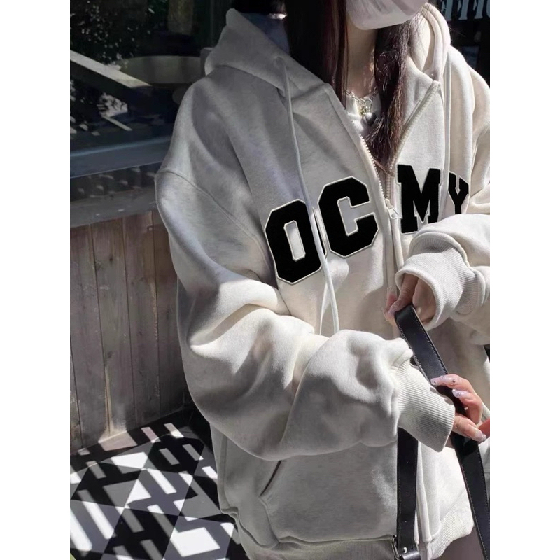 Áo Hoodie Zip Dây Kéo Khoá OCMY Form Rộng Nam Nữ Unisex - Local Brand Namvanxc2