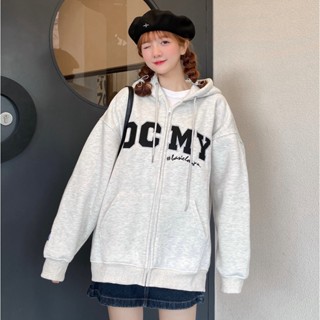 Áo Hoodie Zip Dây Kéo Khoá OCMY Form Rộng Nam Nữ Unisex